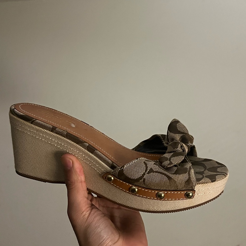 Coach Wedge Sandals - Picture 3 of 5
